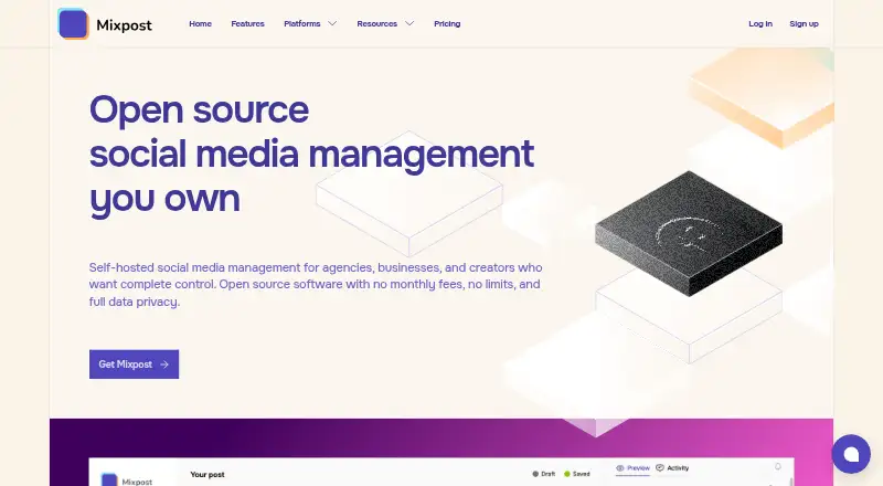 Mixpost's website