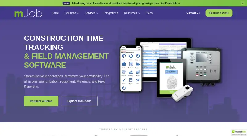 mJob's website