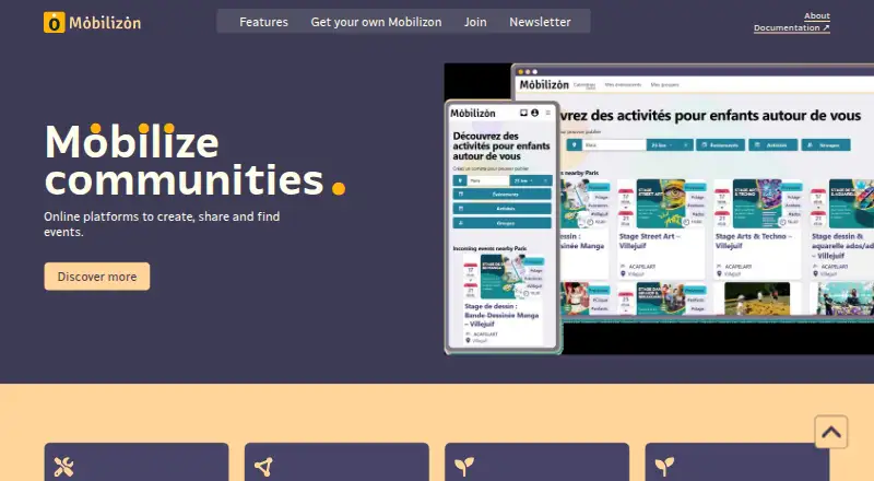 Mobilizon's website