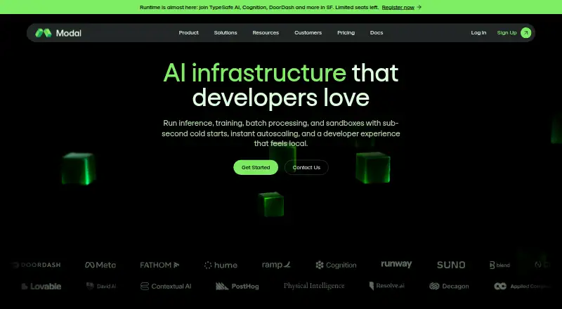 Modal's website