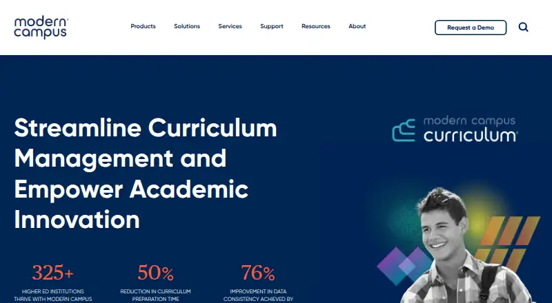 Modern Campus Curriculum's website