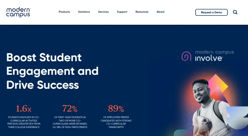 Modern Campus Involve's website