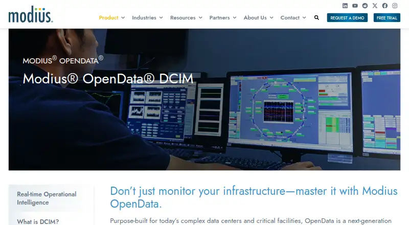 Modius OpenData's website