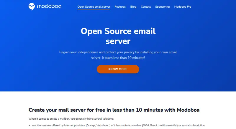 Modoboa's website