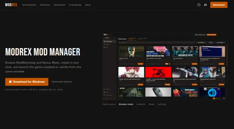 Modrex's website