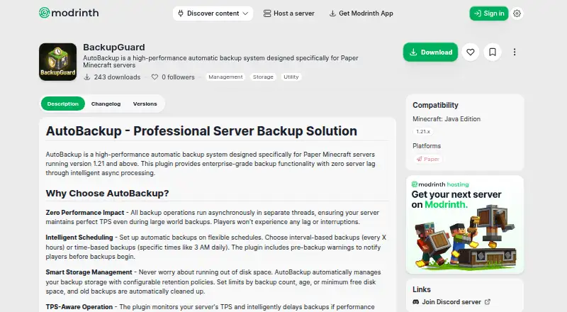 BackupGuard's website