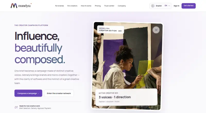 The Monelyra homepage