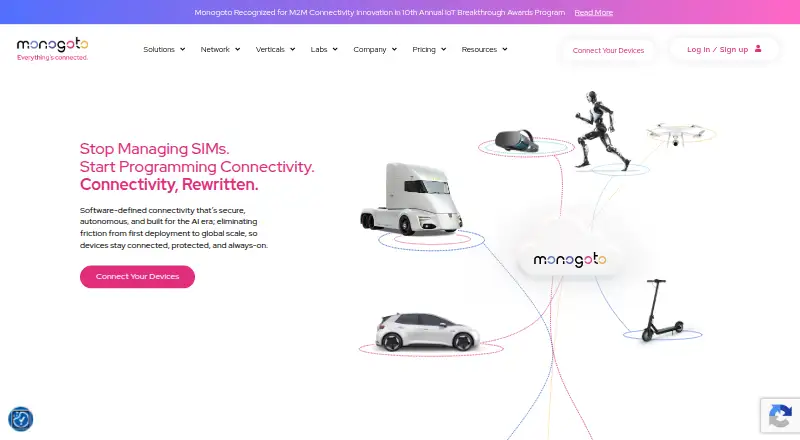 Monogoto Console's website