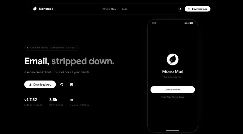 Monomail's website