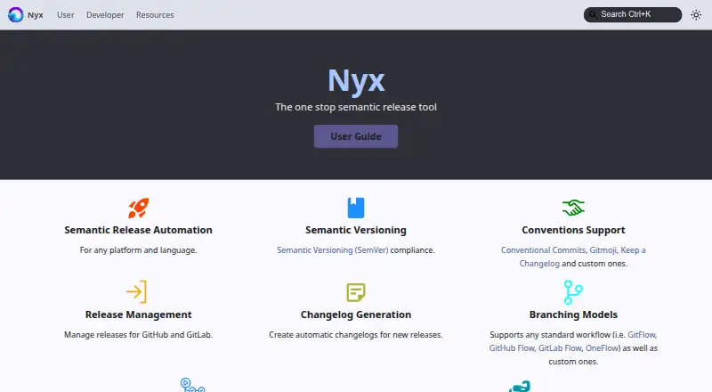 Nyx's website