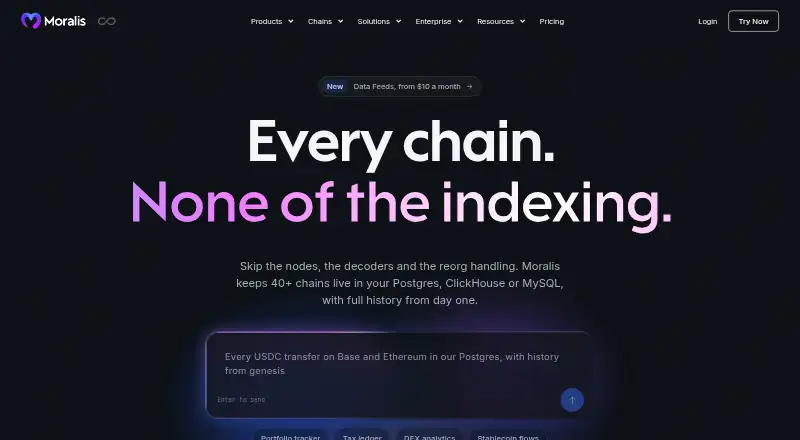Moralis's website