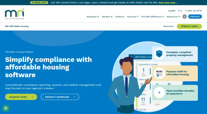 MRI Affordable Housing's website