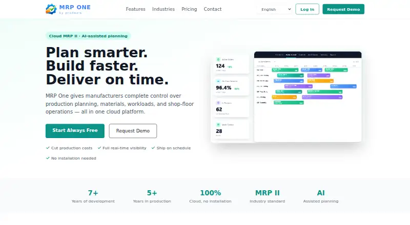 MRP One's website