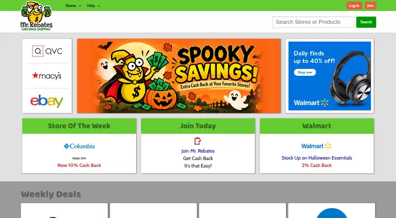 Mr. Rebates's website
