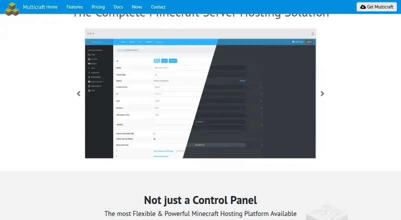 Multicraft's website