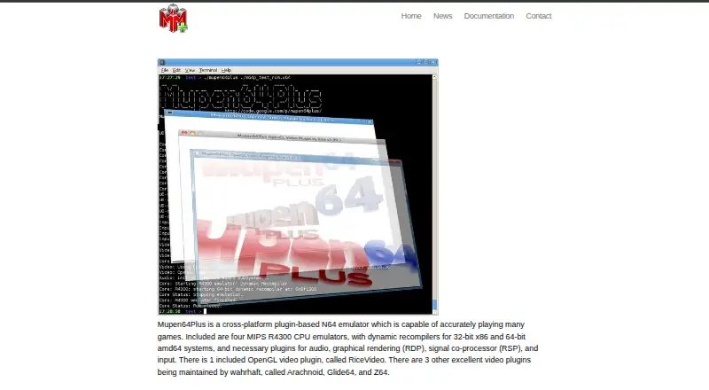 Mupen64Plus's website