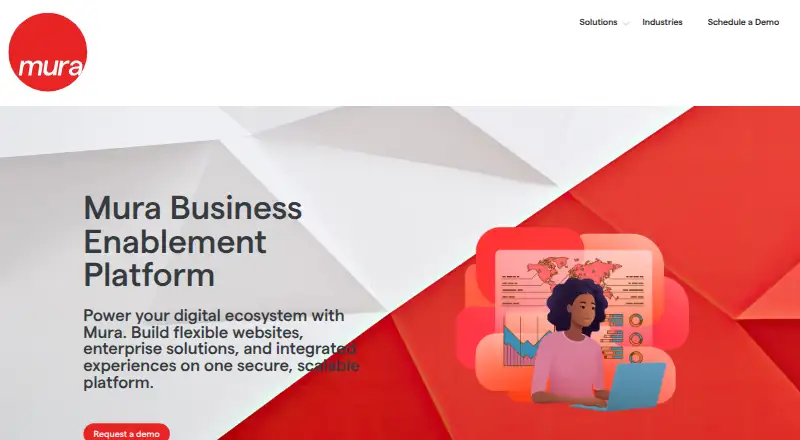 The Mura CMS homepage