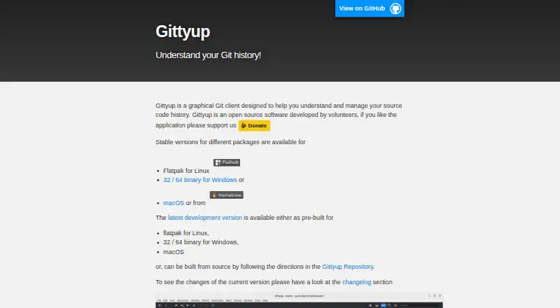 The Gittyup homepage