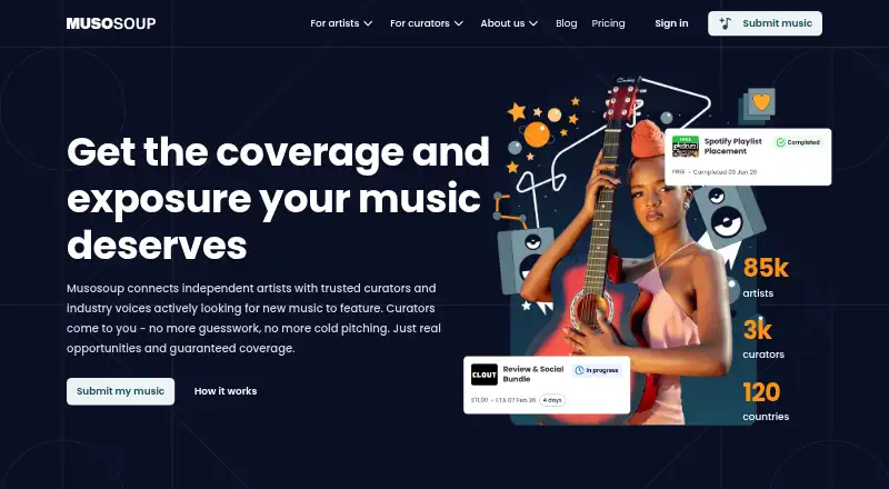 Musosoup's website