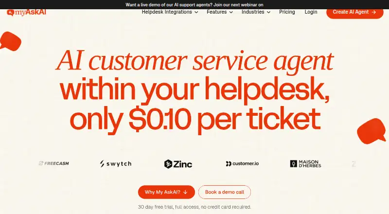 The My AskAI homepage