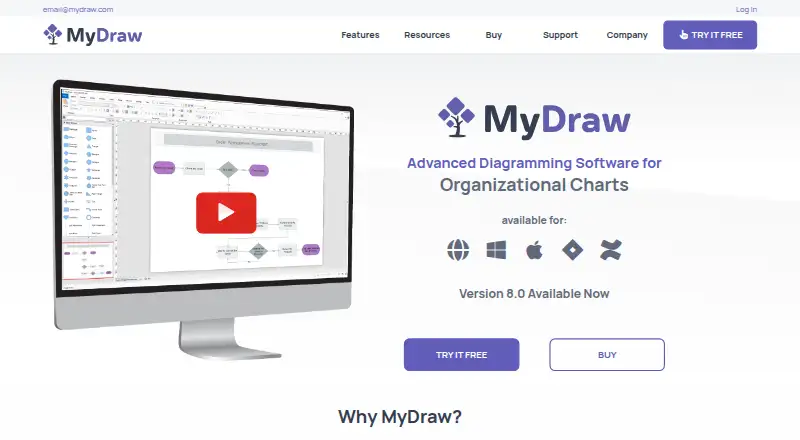 MyDraw's website