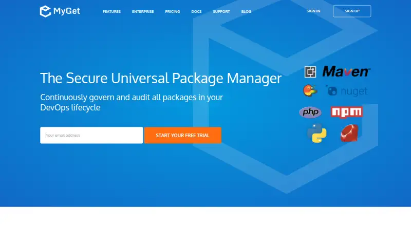 MyGet's website