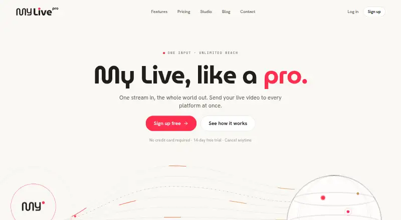 myLive.pro's website
