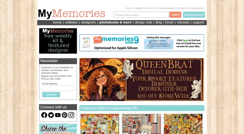 MyMemories Suite's website