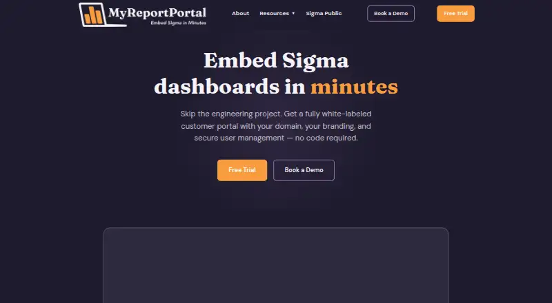 MyReportPortal's website