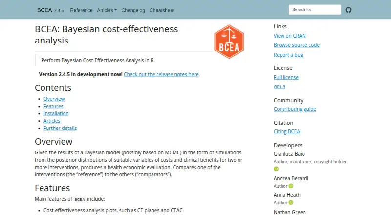 BCEA's website