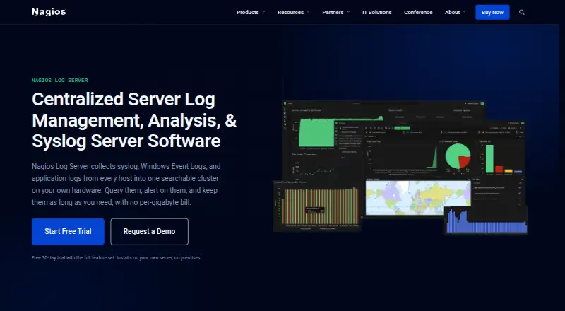 Nagios Log Server's website
