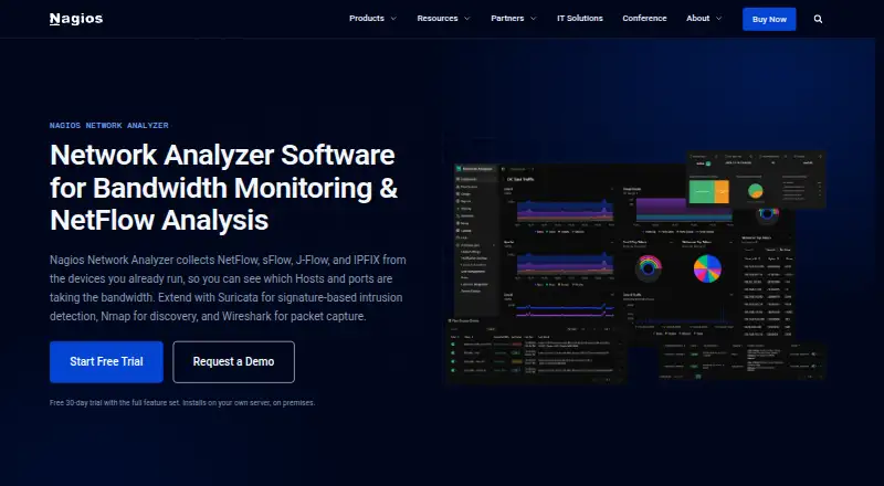 Nagios Network Analyzer's website