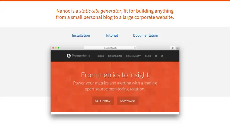 Nanoc's website