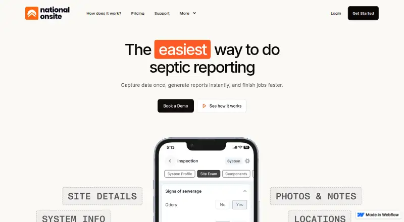 National Onsite's website