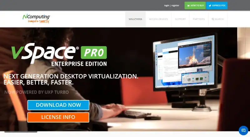 NComputing vSpace Pro's website