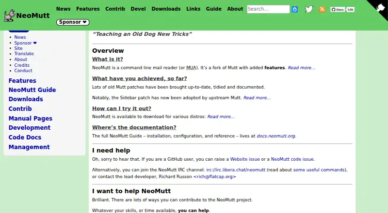NeoMutt's website