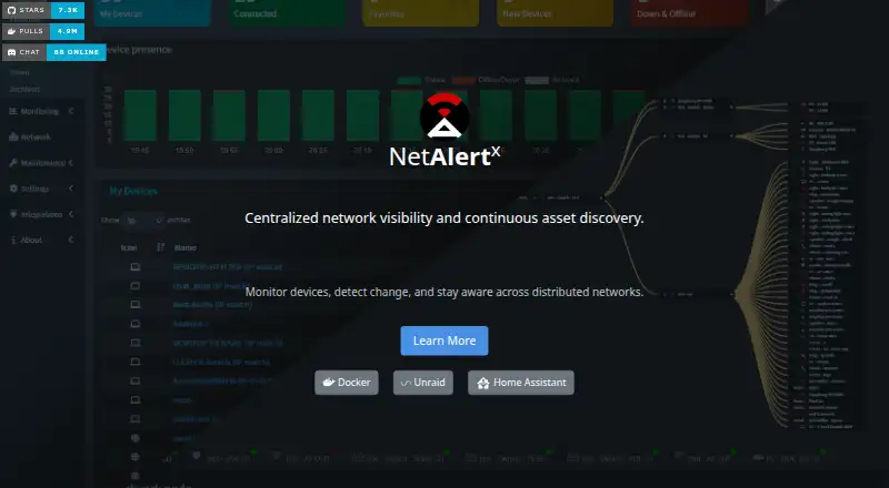 NetAlertX's website