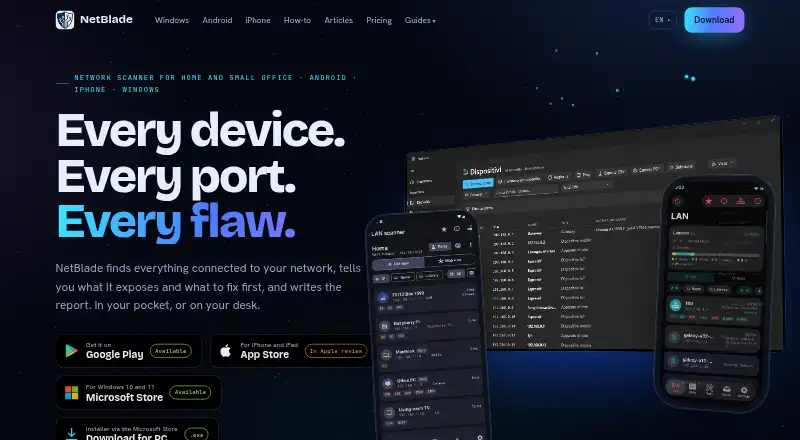 NetBlade's website