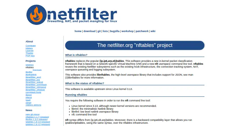nftables's website