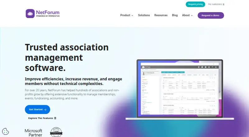 NetForum's website