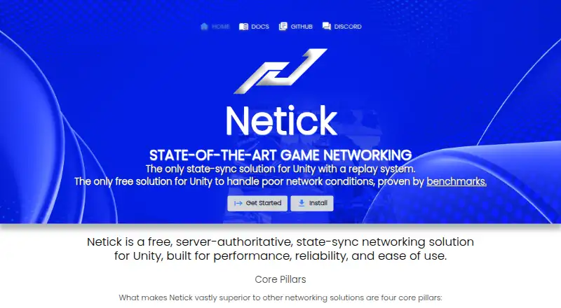 Netick's website