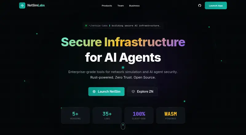 The NetSim homepage