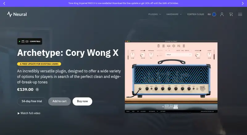 Archetype: Cory Wong X's website