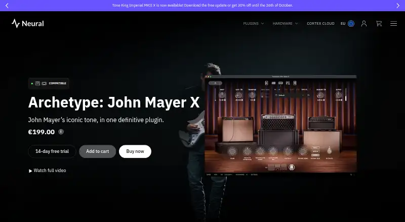 Archetype: John Mayer X's website