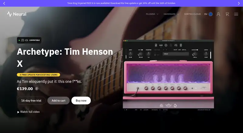 Archetype: Tim Henson X's website
