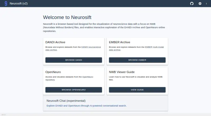 Neurosift's website