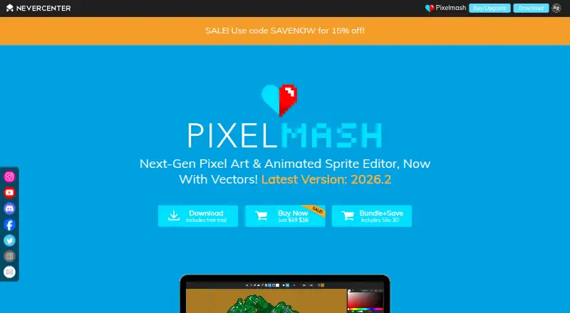 Pixelmash's website