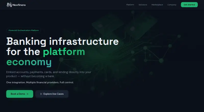 The Nexfinera homepage