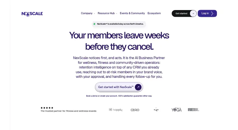 NexScale's website