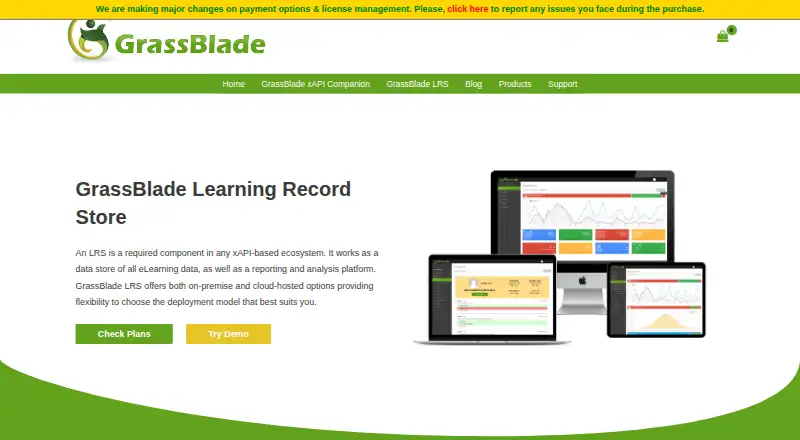 GrassBlade LRS's website
